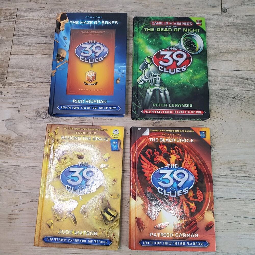 The 39 Clues Hardcover Book Lot Of 4 Books No Cards #1, #3, #4, #5